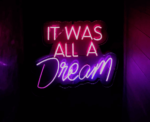 Bedroom indoor personalised LED neon signs